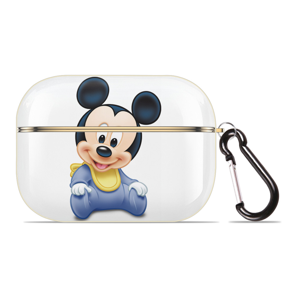 （画像用） ミッキーマウス Mickey Mouse 【AirPods Pro用】ハードシェル保護ケース｜耐衝撃・防指紋・カラビナ付き商品仕様