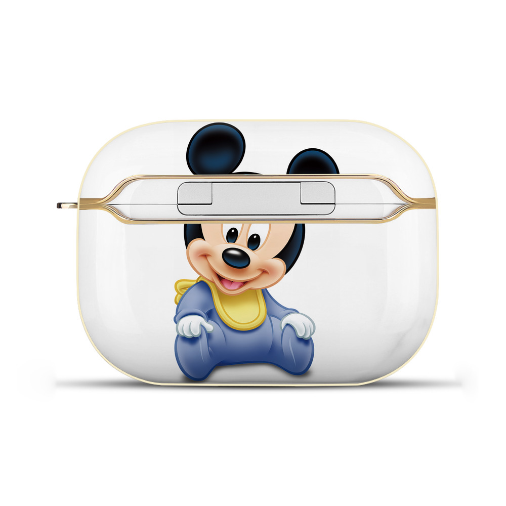 （画像用） ミッキーマウス Mickey Mouse 【AirPods Pro用】ハードシェル保護ケース｜耐衝撃・防指紋・カラビナ付き商品仕様