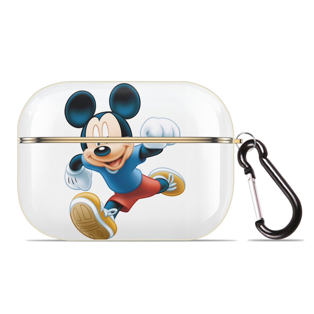 （画像用） ミッキーマウス Mickey Mouse 【AirPods Pro用】ハードシェル保護ケース｜耐衝撃・防指紋・カラビナ付き商品仕様