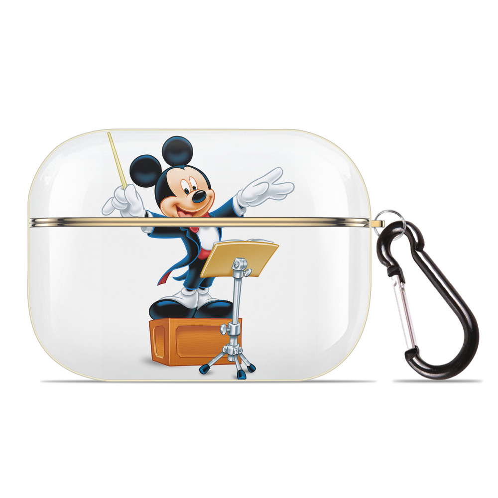 （画像用） ミッキーマウス Mickey Mouse 【AirPods Pro用】ハードシェル保護ケース｜耐衝撃・防指紋・カラビナ付き商品仕様