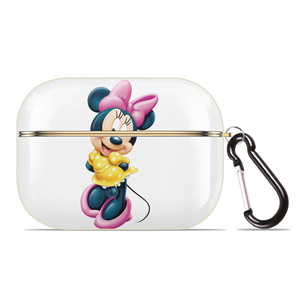 （画像用） ミッキーマウス Mickey Mouse 【AirPods Pro用】ハードシェル保護ケース｜耐衝撃・防指紋・カラビナ付き商品仕様