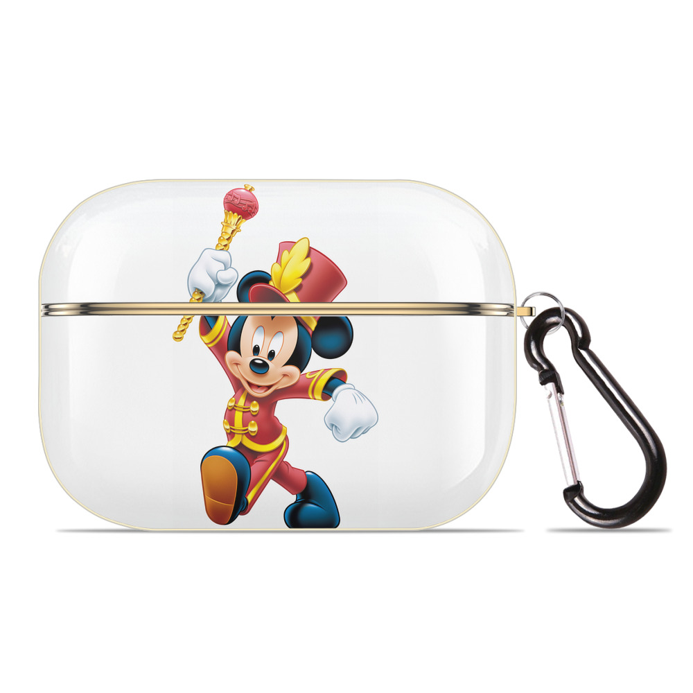 （画像用） ミッキーマウス Mickey Mouse 【AirPods Pro用】ハードシェル保護ケース｜耐衝撃・防指紋・カラビナ付き商品仕様