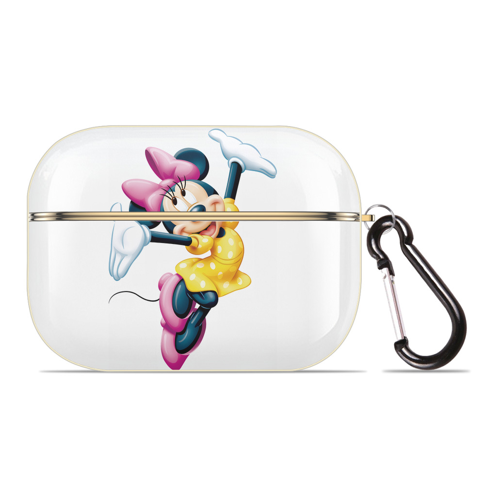（画像用） ミッキーマウス Mickey Mouse 【AirPods Pro用】ハードシェル保護ケース｜耐衝撃・防指紋・カラビナ付き商品仕様
