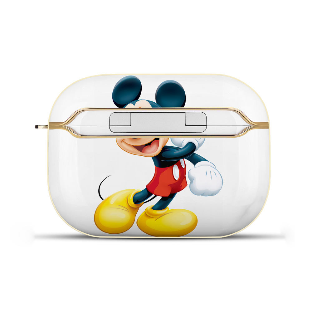 （画像用） ミッキーマウス Mickey Mouse 【AirPods Pro用】ハードシェル保護ケース｜耐衝撃・防指紋・カラビナ付き商品仕様