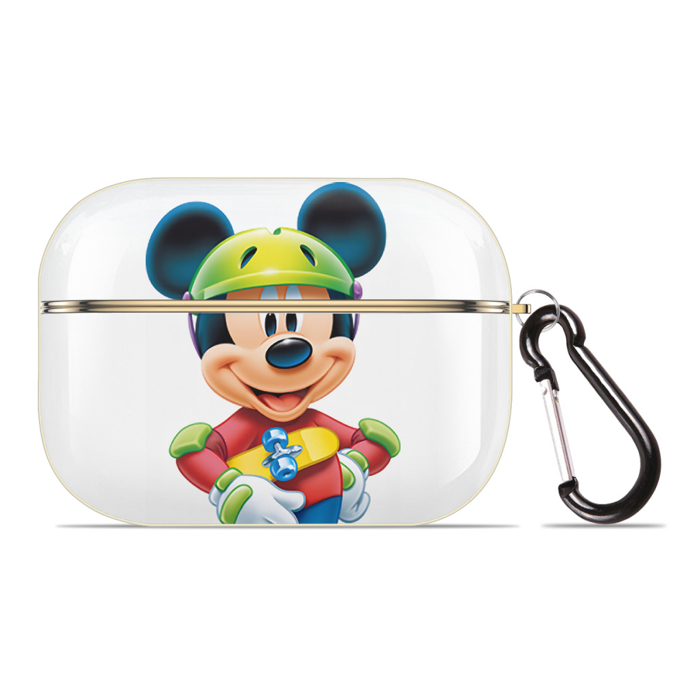 （画像用） ミッキーマウス Mickey Mouse 【AirPods Pro用】ハードシェル保護ケース｜耐衝撃・防指紋・カラビナ付き商品仕様