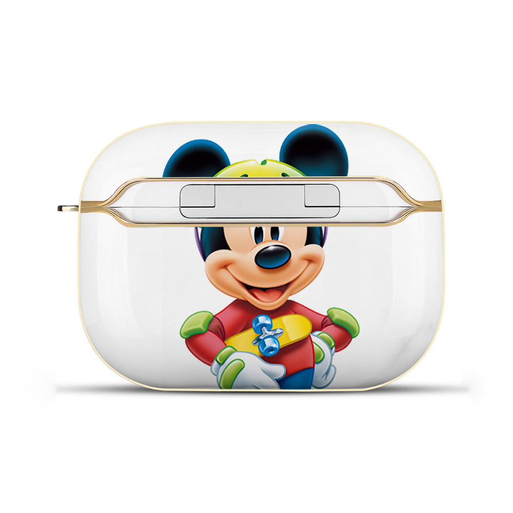 （画像用） ミッキーマウス Mickey Mouse 【AirPods Pro用】ハードシェル保護ケース｜耐衝撃・防指紋・カラビナ付き商品仕様