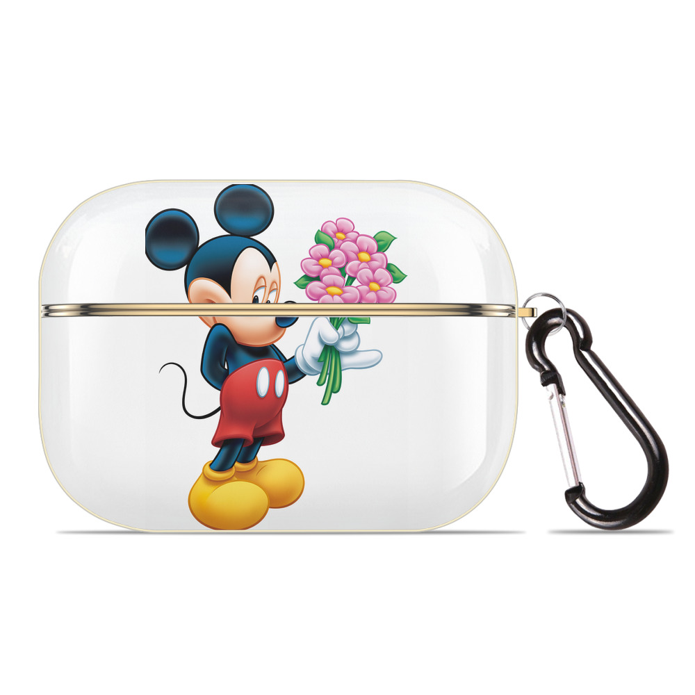 （画像用） ミッキーマウス Mickey Mouse 【AirPods Pro用】ハードシェル保護ケース｜耐衝撃・防指紋・カラビナ付き商品仕様