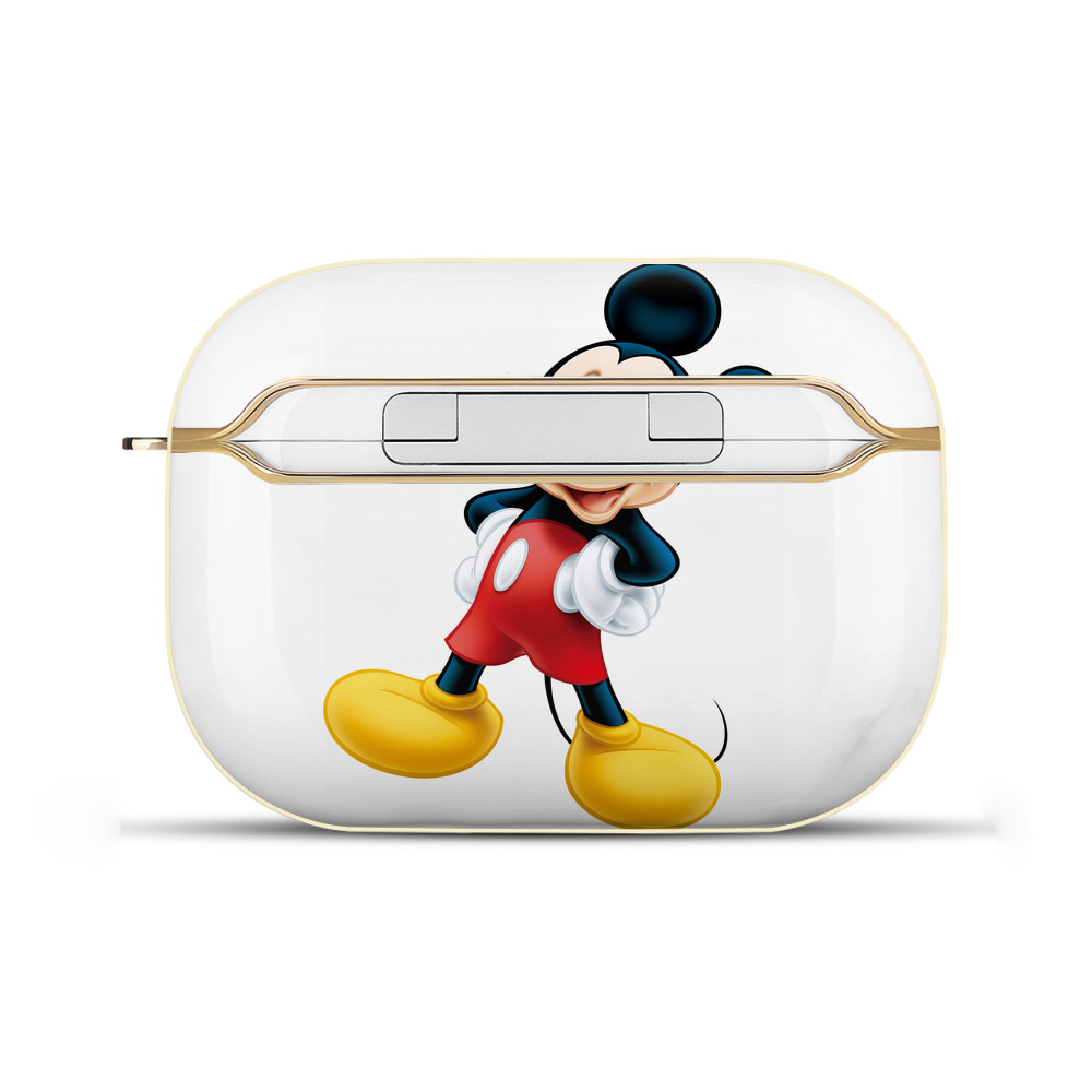 （画像用） ミッキーマウス Mickey Mouse 【AirPods Pro用】ハードシェル保護ケース｜耐衝撃・防指紋・カラビナ付き商品仕様