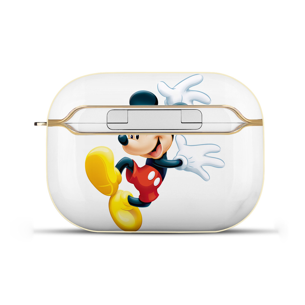 （画像用） ミッキーマウス Mickey Mouse 【AirPods Pro用】ハードシェル保護ケース｜耐衝撃・防指紋・カラビナ付き商品仕様