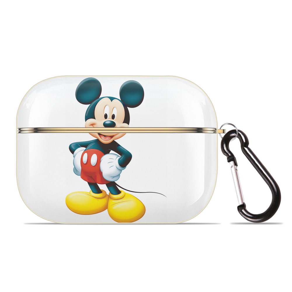 （画像用） ミッキーマウス Mickey Mouse 【AirPods Pro用】ハードシェル保護ケース｜耐衝撃・防指紋・カラビナ付き商品仕様