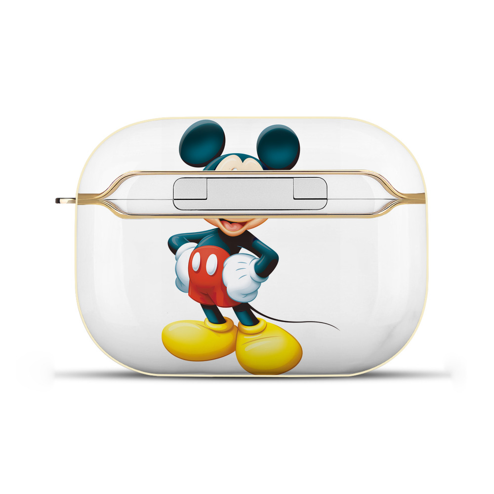 （画像用） ミッキーマウス Mickey Mouse 【AirPods Pro用】ハードシェル保護ケース｜耐衝撃・防指紋・カラビナ付き商品仕様