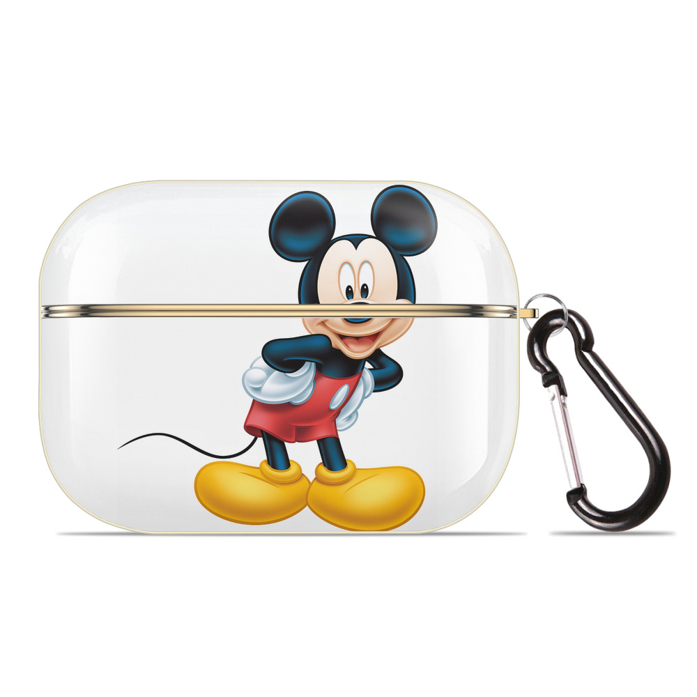 （画像用） ミッキーマウス Mickey Mouse 【AirPods Pro用】ハードシェル保護ケース｜耐衝撃・防指紋・カラビナ付き商品仕様