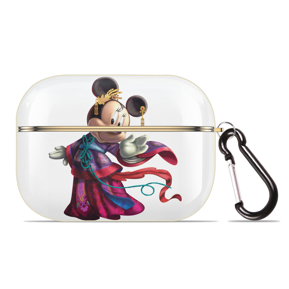 （画像用） ミッキーマウス Mickey Mouse 【AirPods Pro用】ハードシェル保護ケース｜耐衝撃・防指紋・カラビナ付き商品仕様