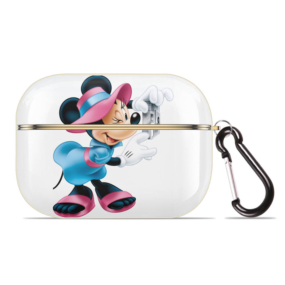 （画像用） ミッキーマウス Mickey Mouse 【AirPods Pro用】ハードシェル保護ケース｜耐衝撃・防指紋・カラビナ付き商品仕様