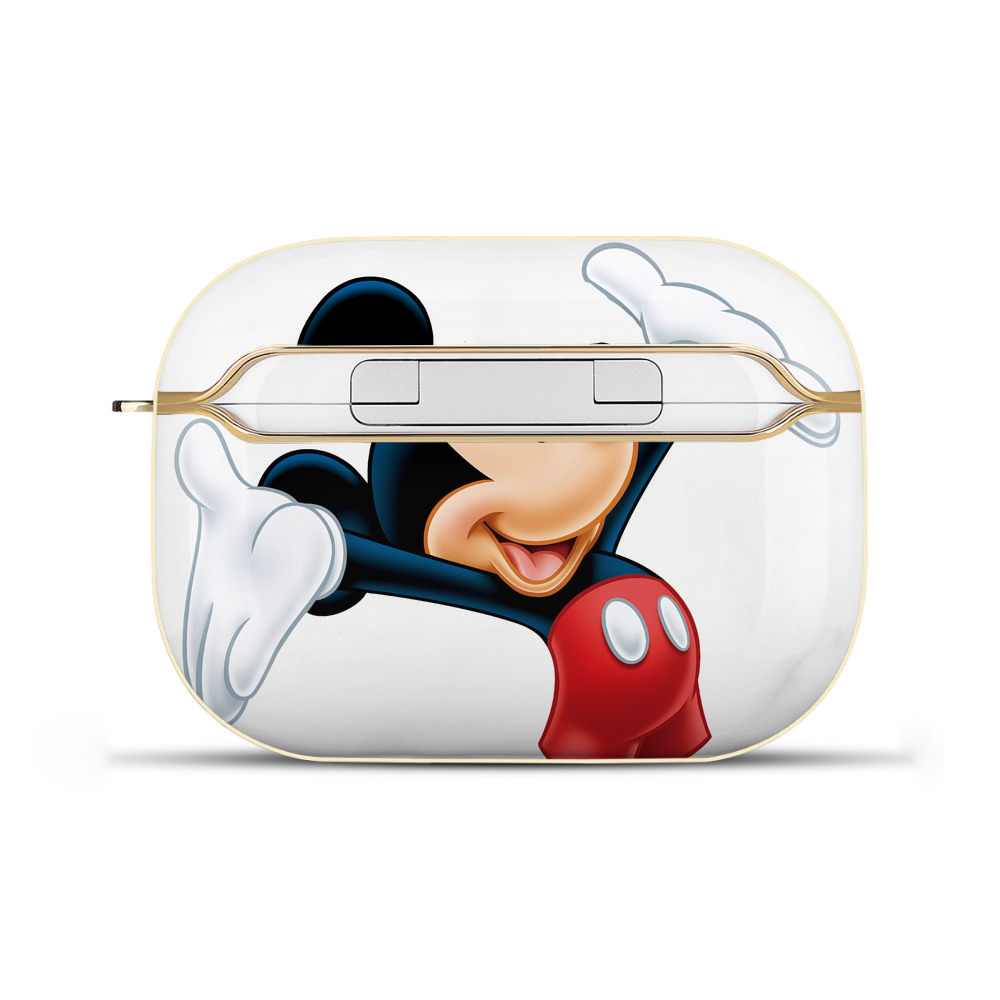 （画像用） ミッキーマウス Mickey Mouse 【AirPods Pro用】ハードシェル保護ケース｜耐衝撃・防指紋・カラビナ付き商品仕様