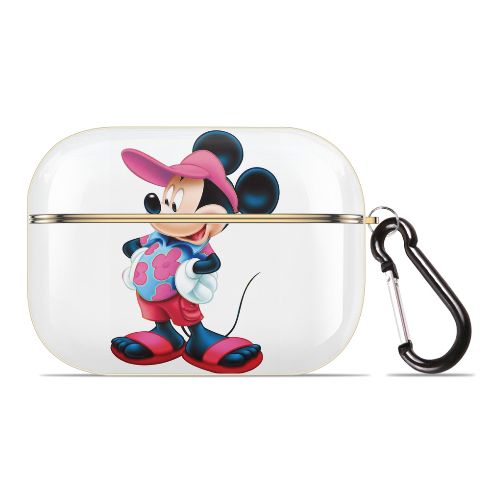 （画像用） ミッキーマウス Mickey Mouse 【AirPods Pro用】ハードシェル保護ケース｜耐衝撃・防指紋・カラビナ付き商品仕様