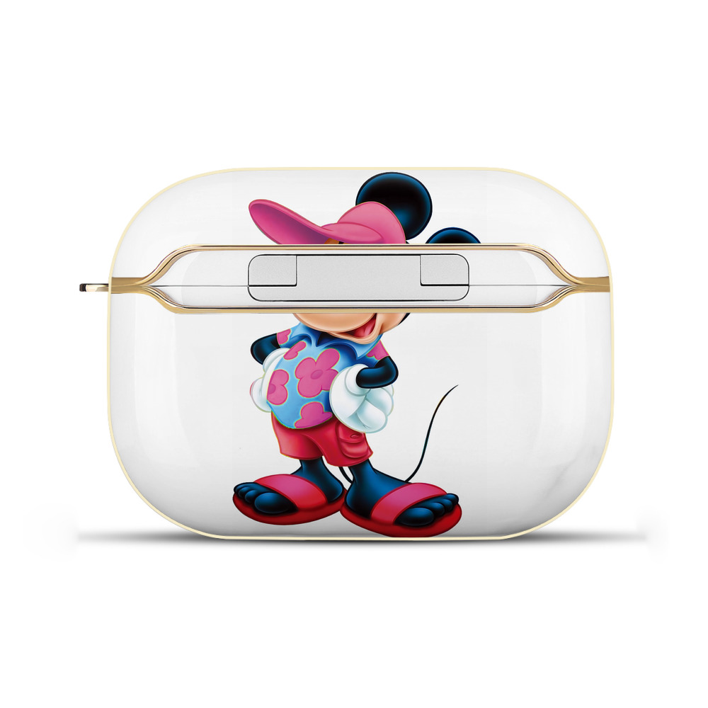 （画像用） ミッキーマウス Mickey Mouse 【AirPods Pro用】ハードシェル保護ケース｜耐衝撃・防指紋・カラビナ付き商品仕様