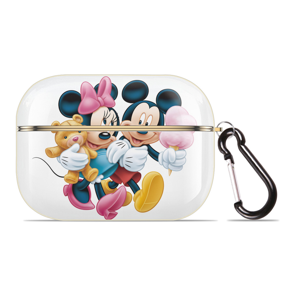 （画像用） ミッキーマウス Mickey Mouse 【AirPods Pro用】ハードシェル保護ケース｜耐衝撃・防指紋・カラビナ付き商品仕様