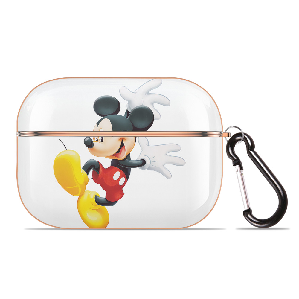 （画像用） ミッキーマウス Mickey Mouse 【AirPods Pro用】ハードシェル保護ケース｜耐衝撃・防指紋・カラビナ付き商品仕様