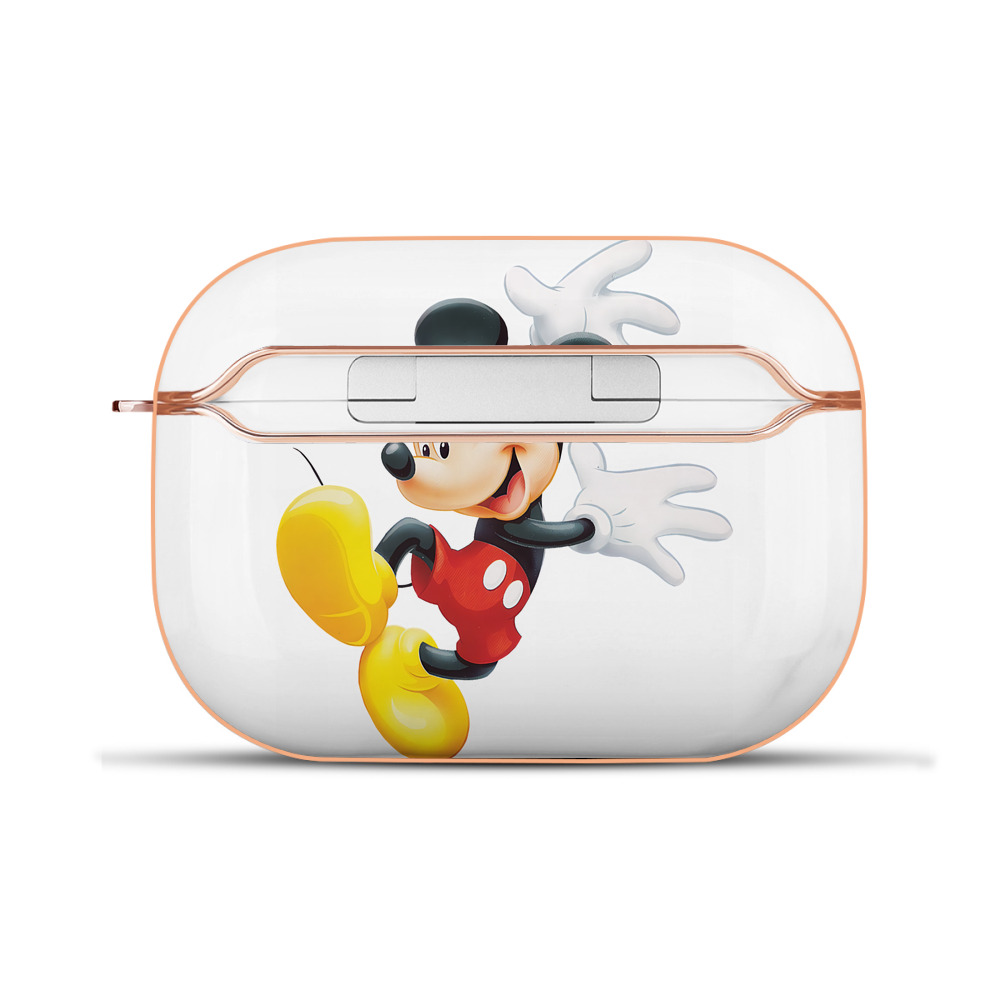 （画像用） ミッキーマウス Mickey Mouse 【AirPods Pro用】ハードシェル保護ケース｜耐衝撃・防指紋・カラビナ付き商品仕様