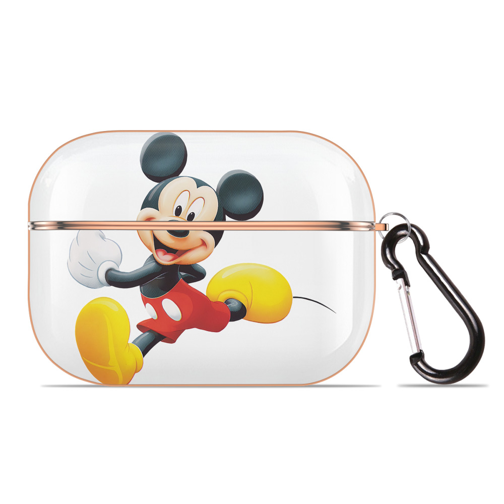 （画像用） ミッキーマウス Mickey Mouse 【AirPods Pro用】ハードシェル保護ケース｜耐衝撃・防指紋・カラビナ付き商品仕様
