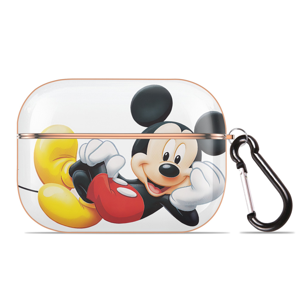 （画像用） ミッキーマウス Mickey Mouse 【AirPods Pro用】ハードシェル保護ケース｜耐衝撃・防指紋・カラビナ付き商品仕様