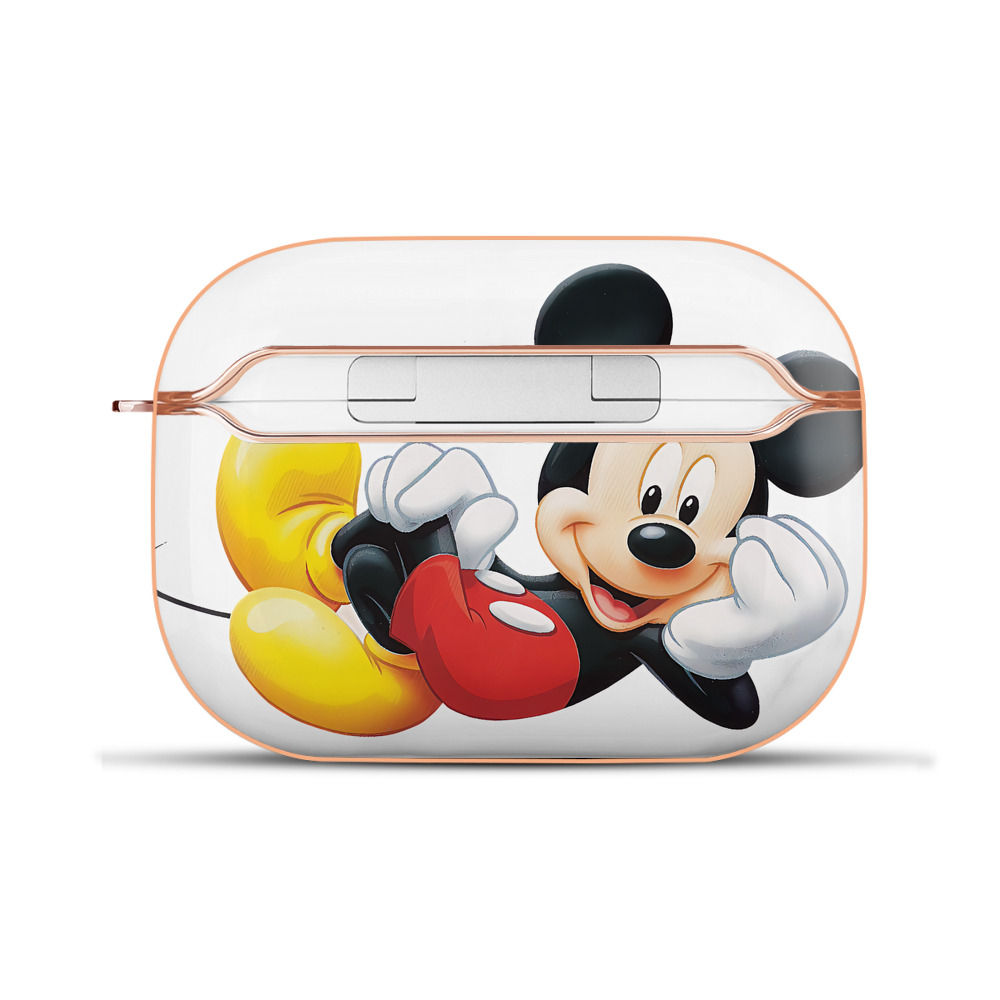 （画像用） ミッキーマウス Mickey Mouse 【AirPods Pro用】ハードシェル保護ケース｜耐衝撃・防指紋・カラビナ付き商品仕様