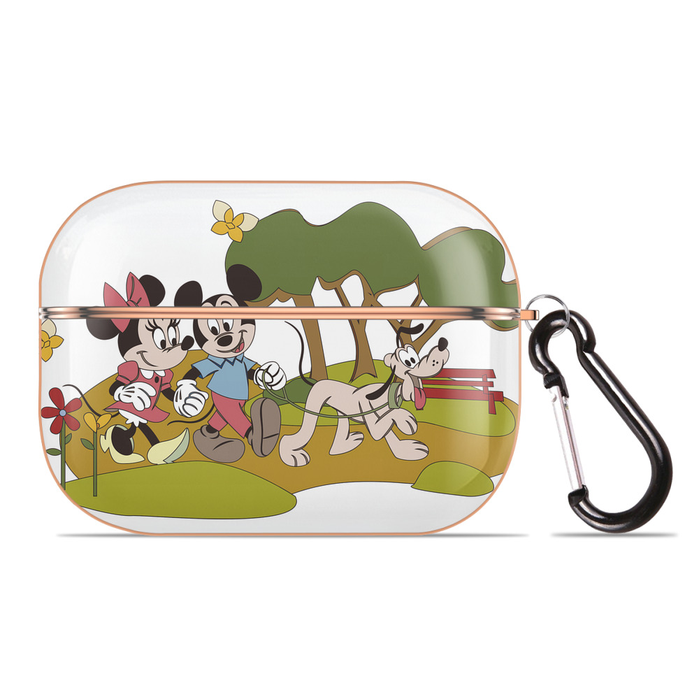 （画像用） ミッキーマウス Mickey Mouse 【AirPods Pro用】ハードシェル保護ケース｜耐衝撃・防指紋・カラビナ付き商品仕様