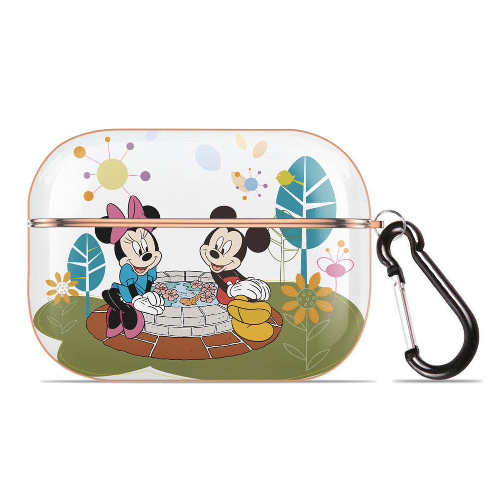 （画像用） ミッキーマウス Mickey Mouse 【AirPods Pro用】ハードシェル保護ケース｜耐衝撃・防指紋・カラビナ付き商品仕様