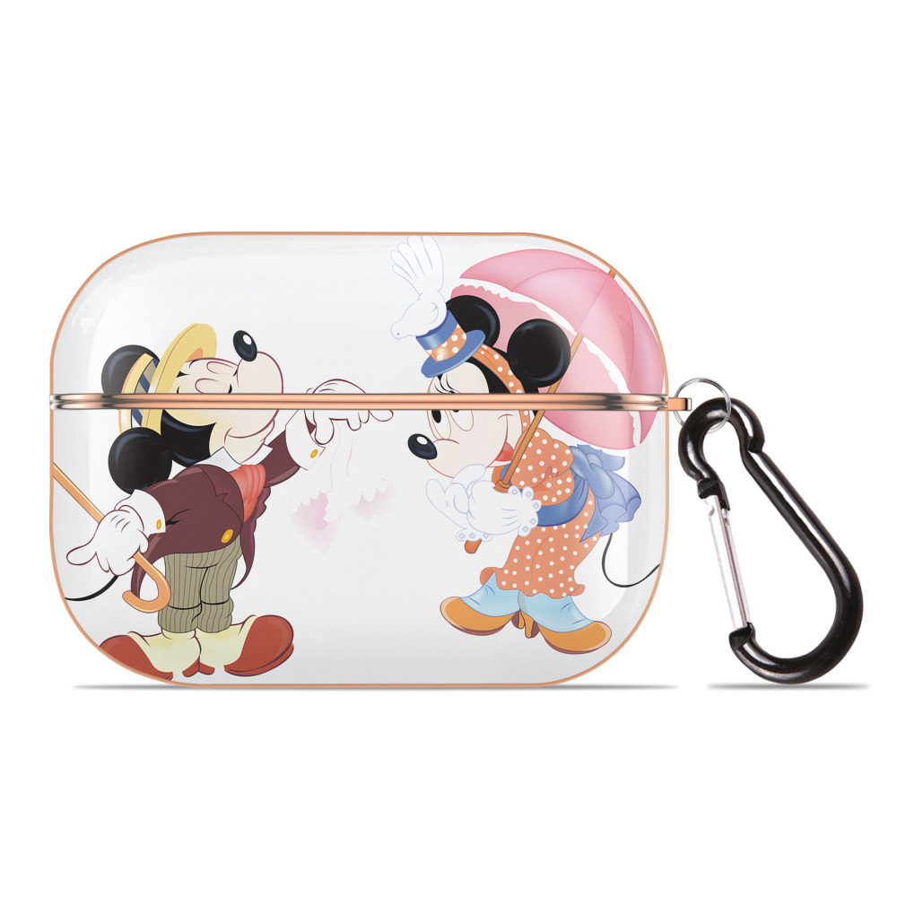 （画像用） ミッキーマウス Mickey Mouse 【AirPods Pro用】ハードシェル保護ケース｜耐衝撃・防指紋・カラビナ付き商品仕様