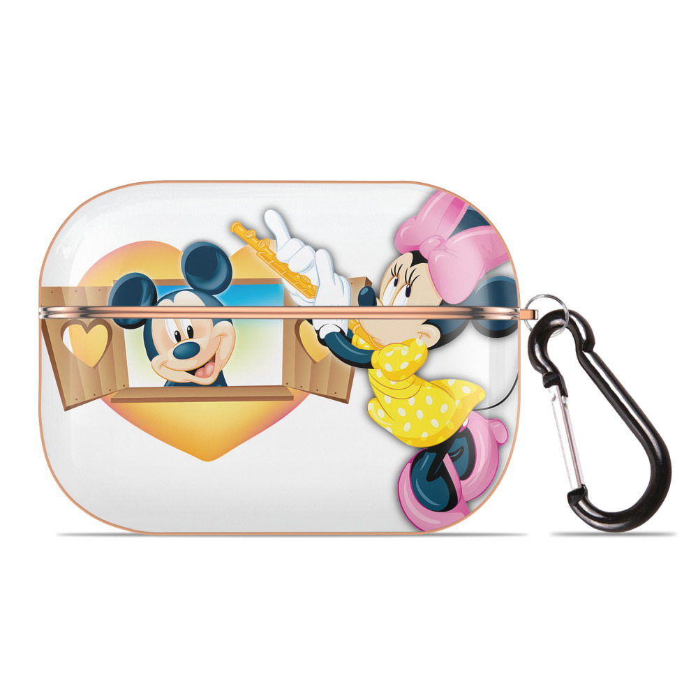 （画像用） ミッキーマウス Mickey Mouse 【AirPods Pro用】ハードシェル保護ケース｜耐衝撃・防指紋・カラビナ付き商品仕様