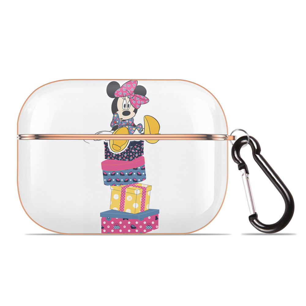 （画像用） ミッキーマウス Mickey Mouse 【AirPods Pro用】ハードシェル保護ケース｜耐衝撃・防指紋・カラビナ付き商品仕様