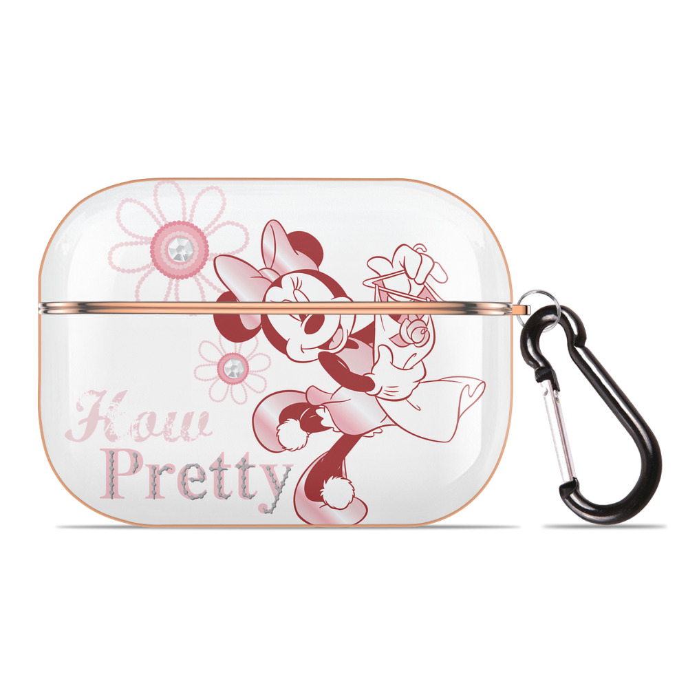 （画像用） ミッキーマウス Mickey Mouse 【AirPods Pro用】ハードシェル保護ケース｜耐衝撃・防指紋・カラビナ付き商品仕様