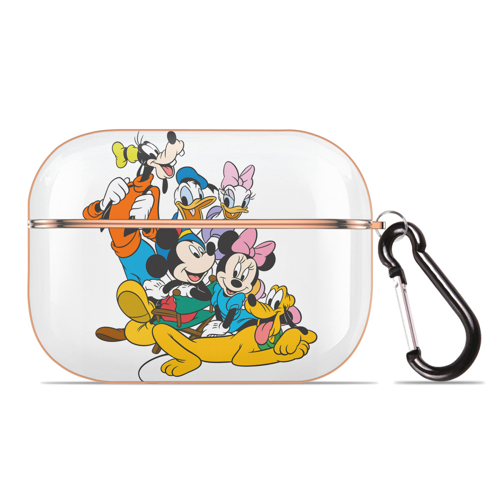 （画像用） ミッキーマウス Mickey Mouse 【AirPods Pro用】ハードシェル保護ケース｜耐衝撃・防指紋・カラビナ付き商品仕様