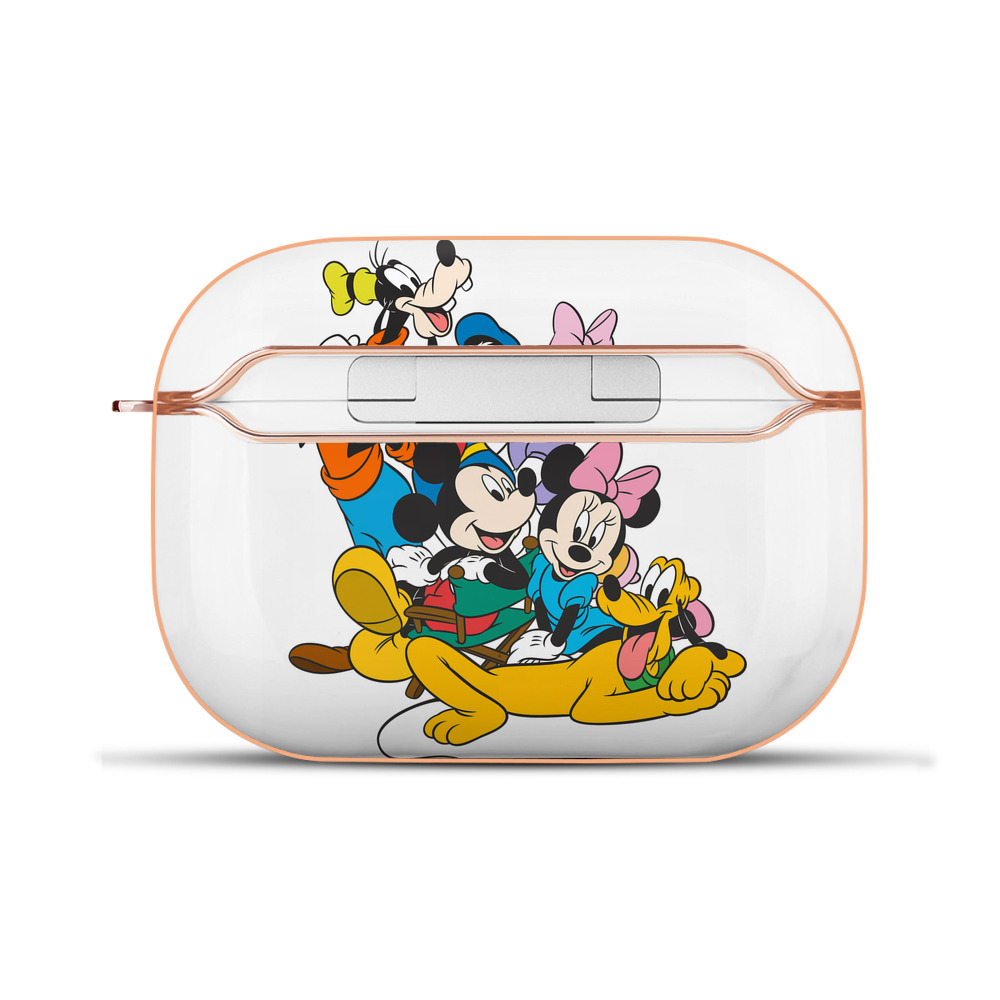（画像用） ミッキーマウス Mickey Mouse 【AirPods Pro用】ハードシェル保護ケース｜耐衝撃・防指紋・カラビナ付き商品仕様