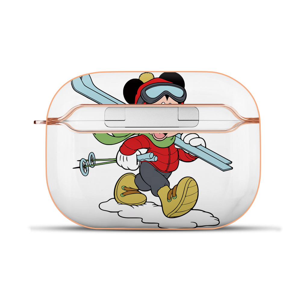 （画像用） ミッキーマウス Mickey Mouse 【AirPods Pro用】ハードシェル保護ケース｜耐衝撃・防指紋・カラビナ付き商品仕様