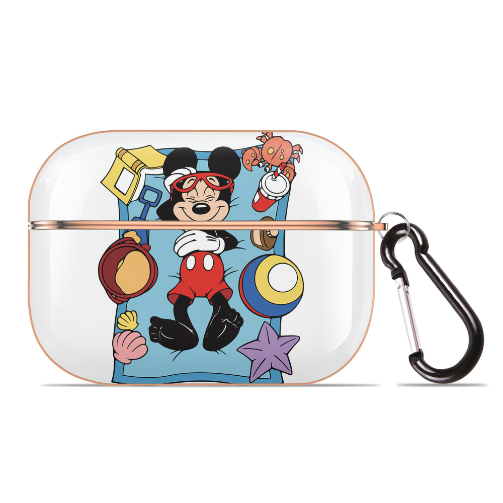 （画像用） ミッキーマウス Mickey Mouse 【AirPods Pro用】ハードシェル保護ケース｜耐衝撃・防指紋・カラビナ付き商品仕様