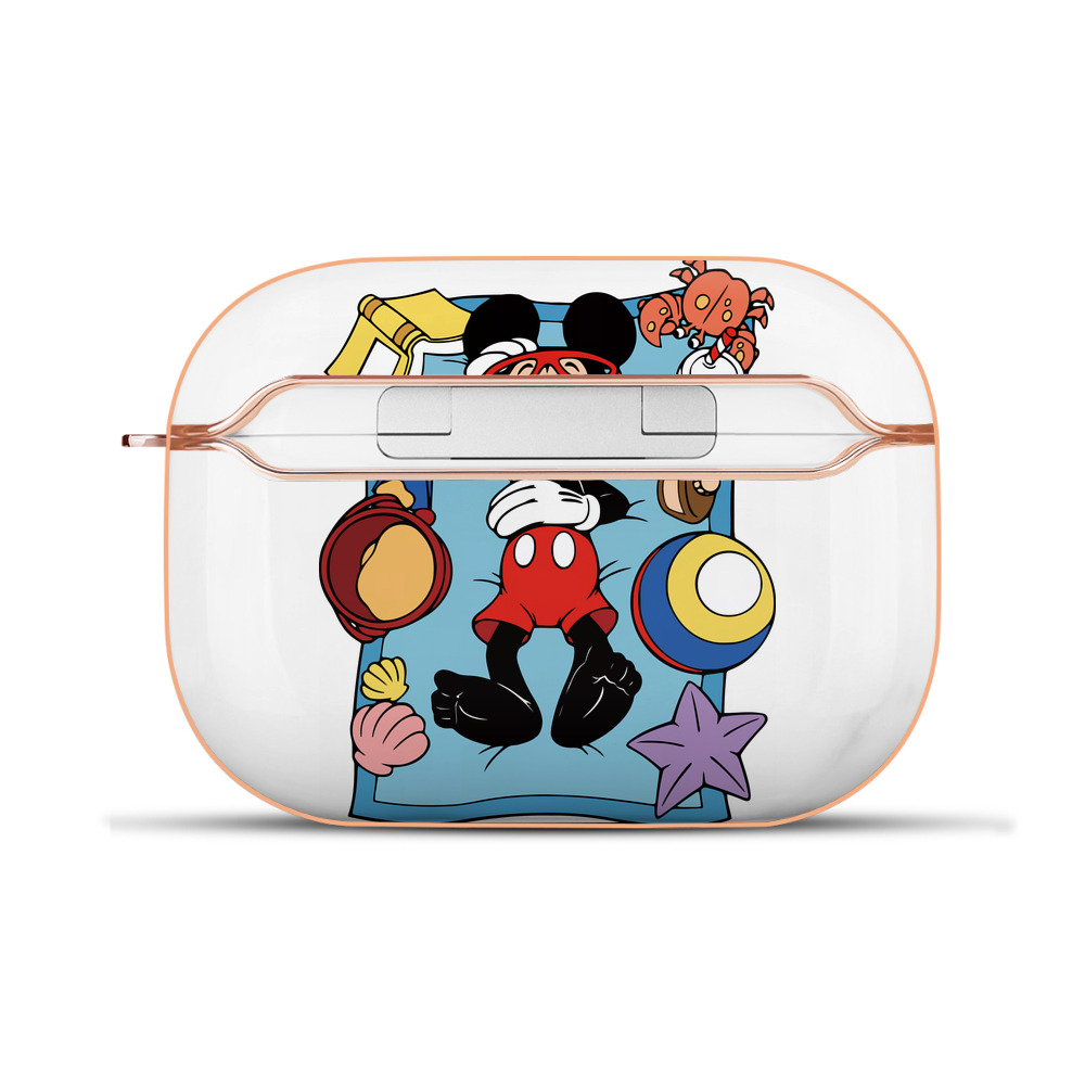 （画像用） ミッキーマウス Mickey Mouse 【AirPods Pro用】ハードシェル保護ケース｜耐衝撃・防指紋・カラビナ付き商品仕様
