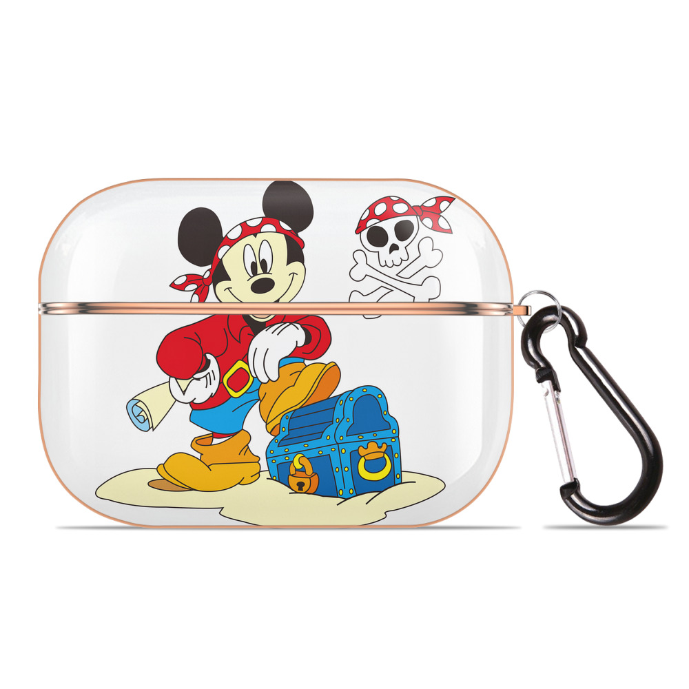 （画像用） ミッキーマウス Mickey Mouse 【AirPods Pro用】ハードシェル保護ケース｜耐衝撃・防指紋・カラビナ付き商品仕様