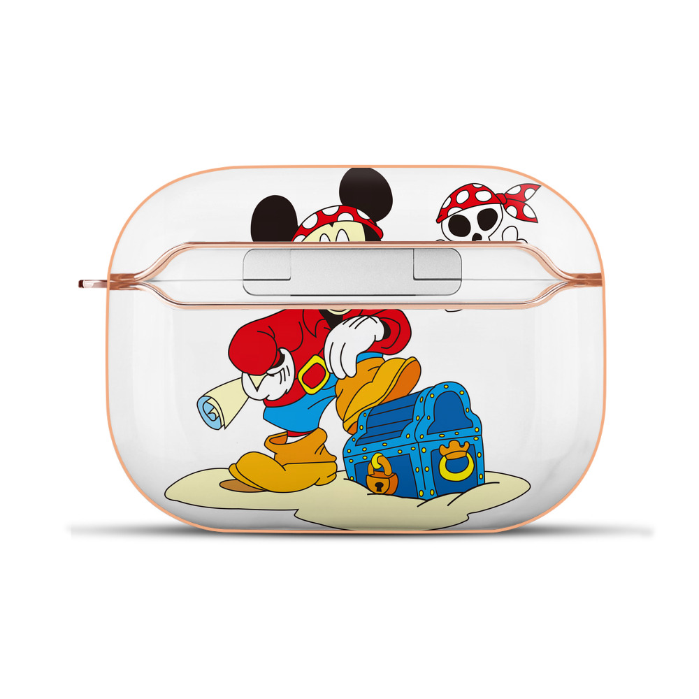 （画像用） ミッキーマウス Mickey Mouse 【AirPods Pro用】ハードシェル保護ケース｜耐衝撃・防指紋・カラビナ付き商品仕様