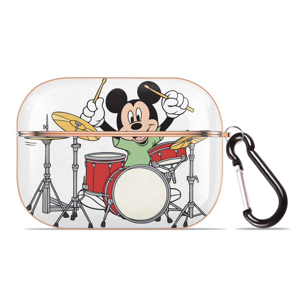 （画像用） ミッキーマウス Mickey Mouse 【AirPods Pro用】ハードシェル保護ケース｜耐衝撃・防指紋・カラビナ付き商品仕様