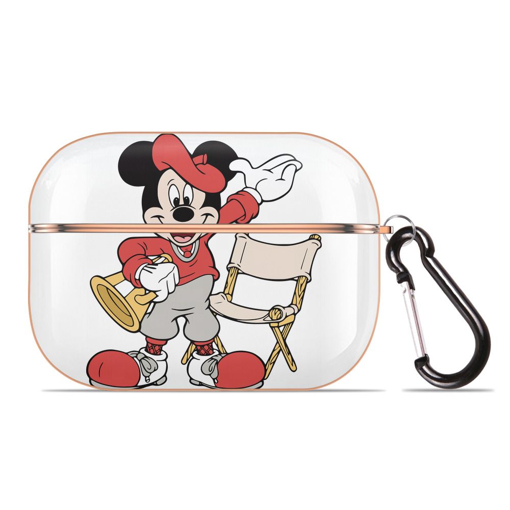 （画像用） ミッキーマウス Mickey Mouse 【AirPods Pro用】ハードシェル保護ケース｜耐衝撃・防指紋・カラビナ付き商品仕様