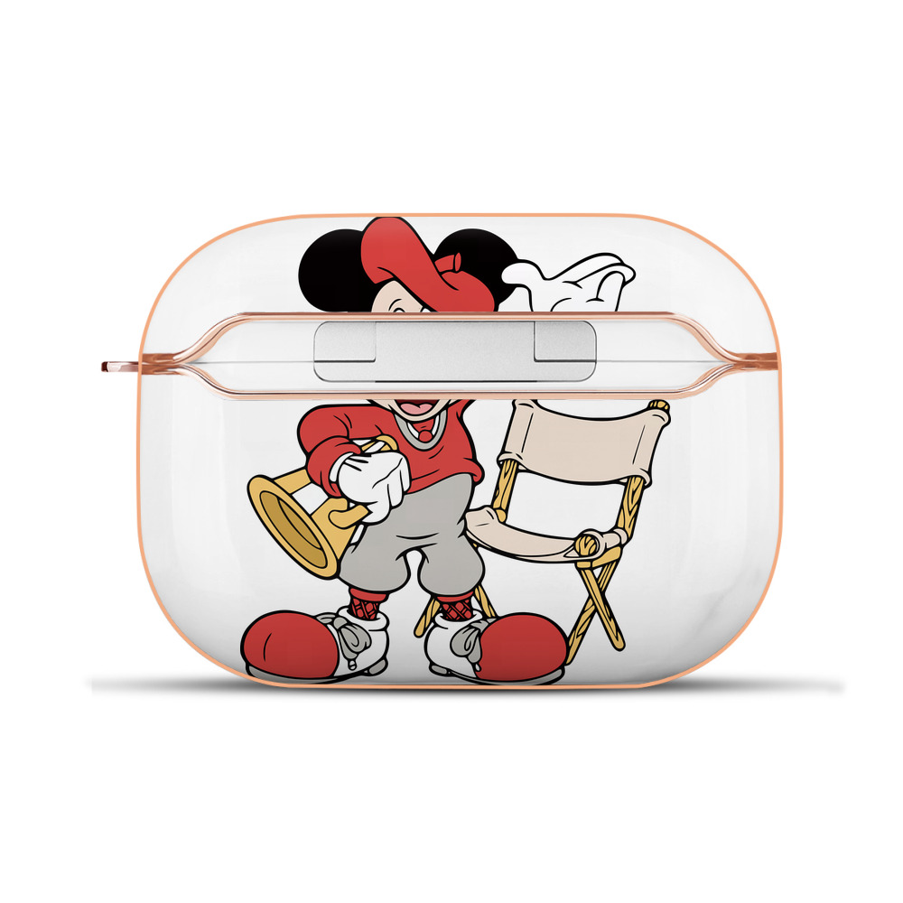 （画像用） ミッキーマウス Mickey Mouse 【AirPods Pro用】ハードシェル保護ケース｜耐衝撃・防指紋・カラビナ付き商品仕様