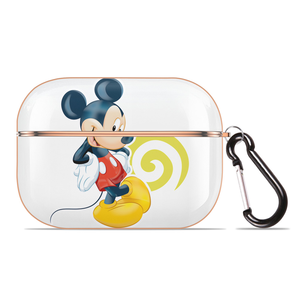 （画像用） ミッキーマウス Mickey Mouse 【AirPods Pro用】ハードシェル保護ケース｜耐衝撃・防指紋・カラビナ付き商品仕様