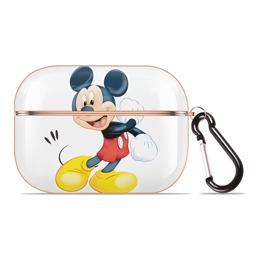 （画像用） ミッキーマウス Mickey Mouse 【AirPods Pro用】ハードシェル保護ケース｜耐衝撃・防指紋・カラビナ付き商品仕様