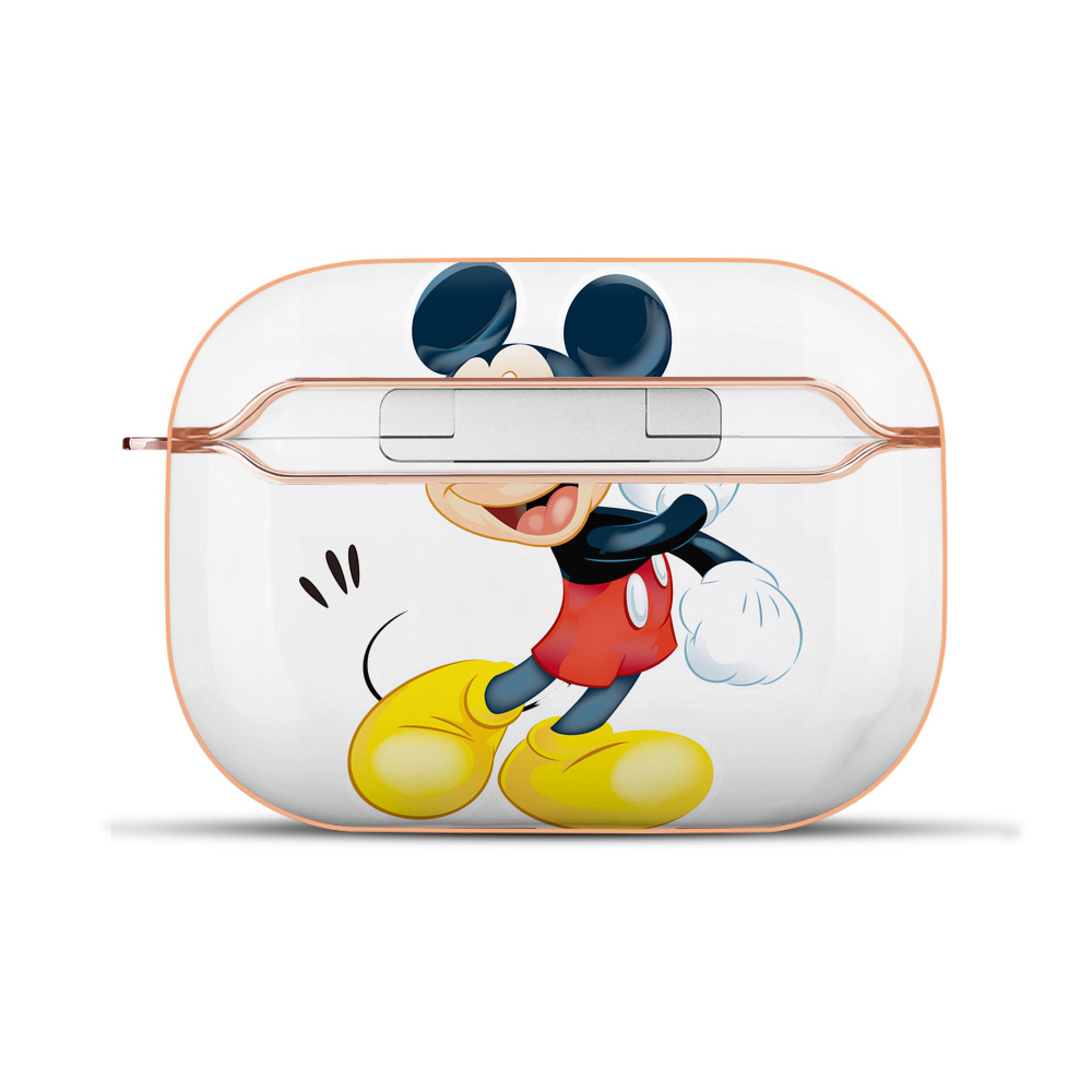 （画像用） ミッキーマウス Mickey Mouse 【AirPods Pro用】ハードシェル保護ケース｜耐衝撃・防指紋・カラビナ付き商品仕様