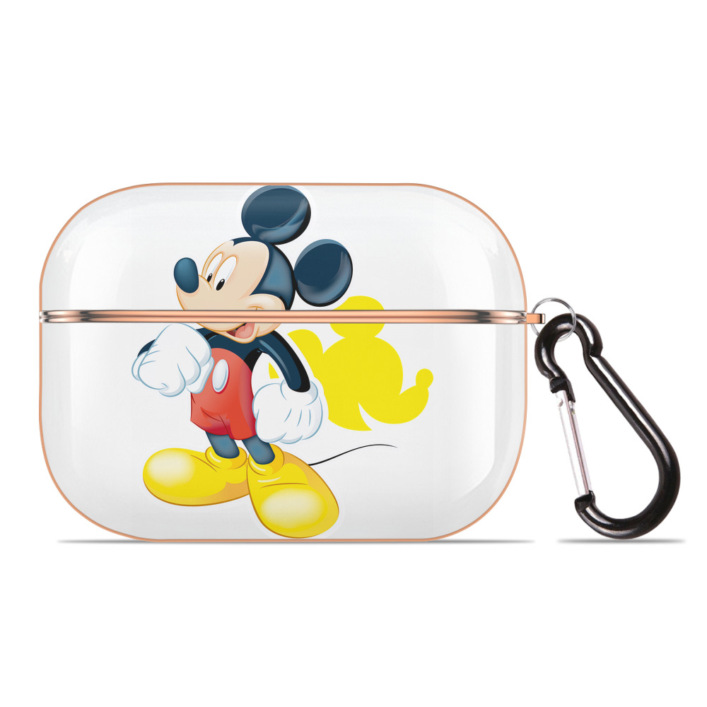 （画像用） ミッキーマウス Mickey Mouse 【AirPods Pro用】ハードシェル保護ケース｜耐衝撃・防指紋・カラビナ付き商品仕様