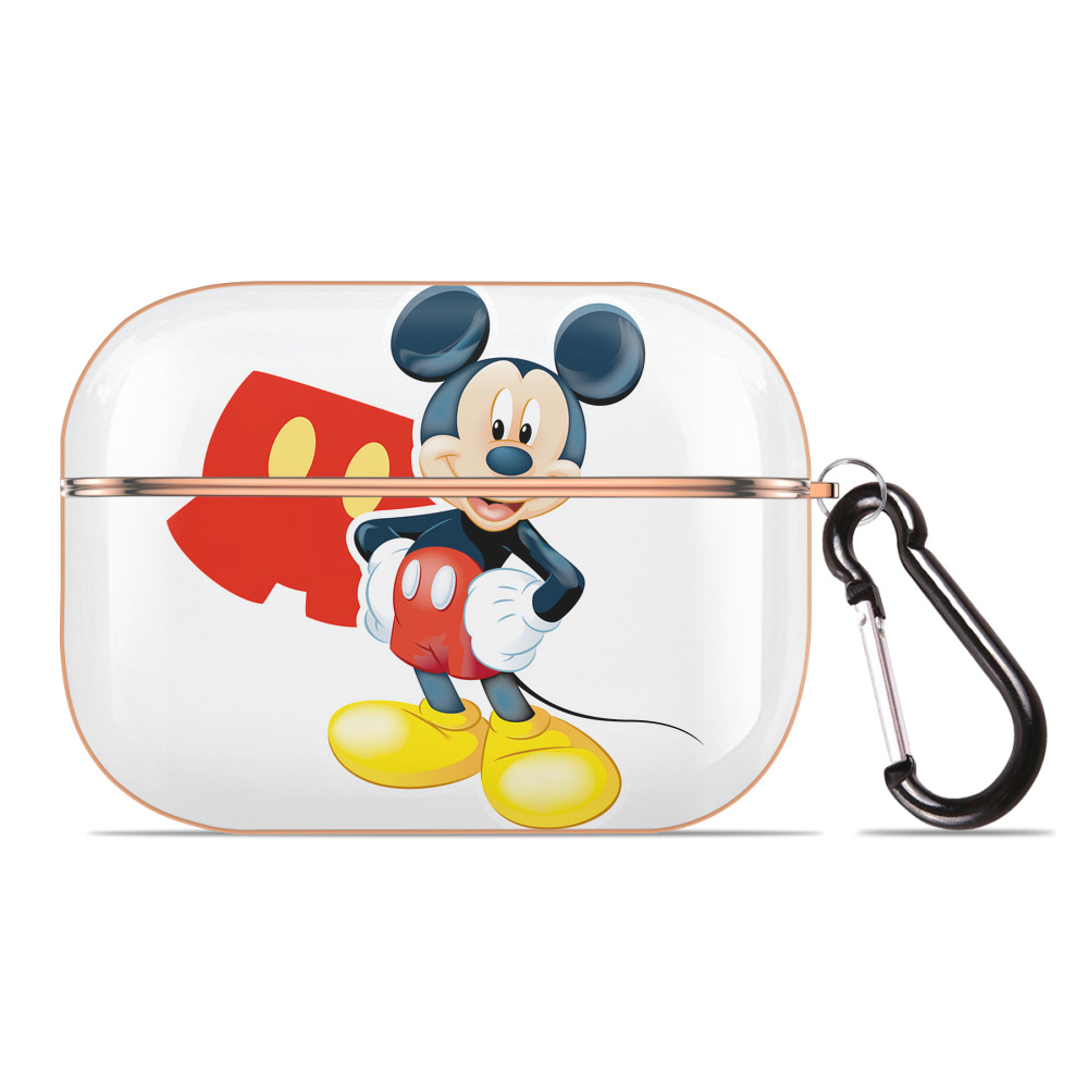 （画像用） ミッキーマウス Mickey Mouse 【AirPods Pro用】ハードシェル保護ケース｜耐衝撃・防指紋・カラビナ付き商品仕様
