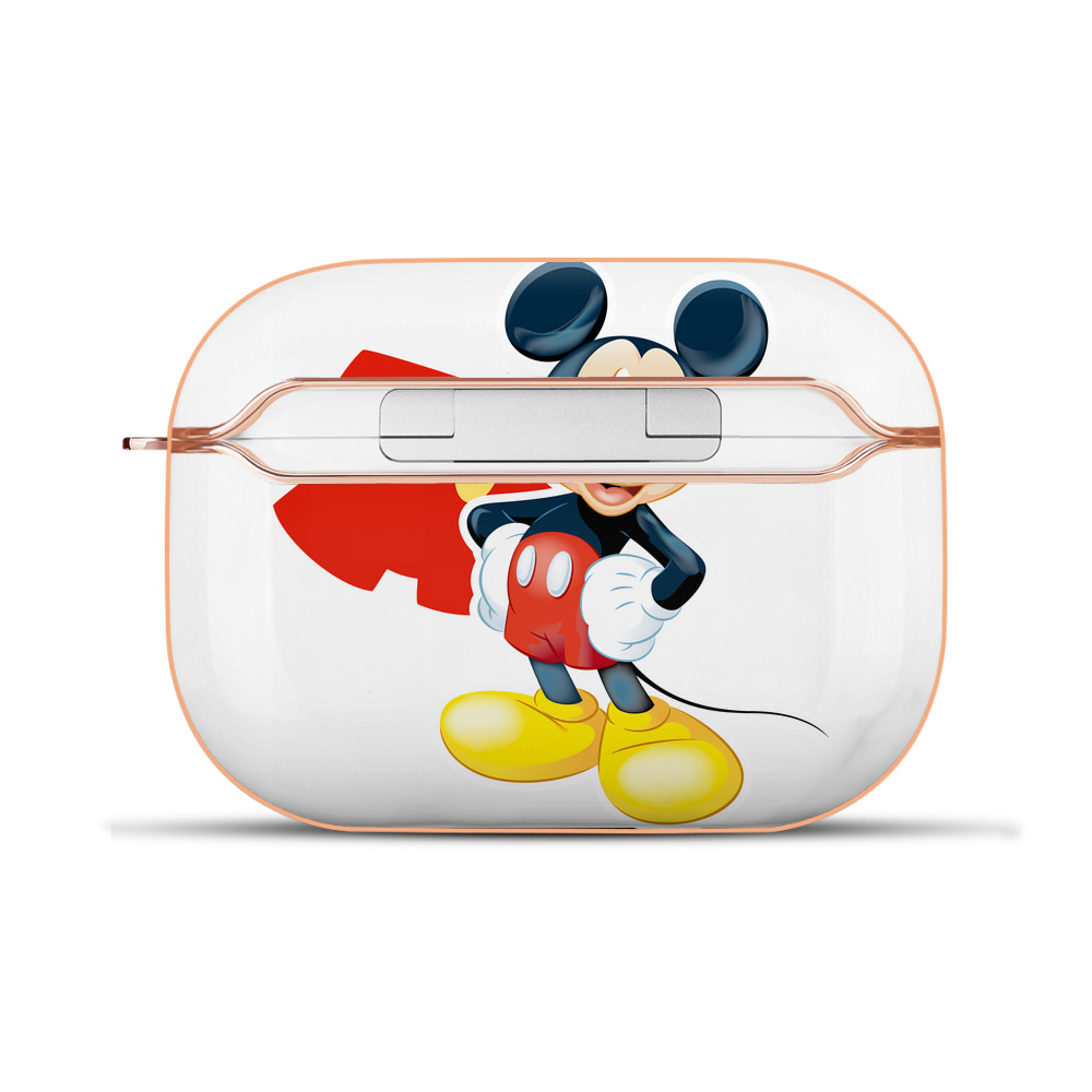 （画像用） ミッキーマウス Mickey Mouse 【AirPods Pro用】ハードシェル保護ケース｜耐衝撃・防指紋・カラビナ付き商品仕様
