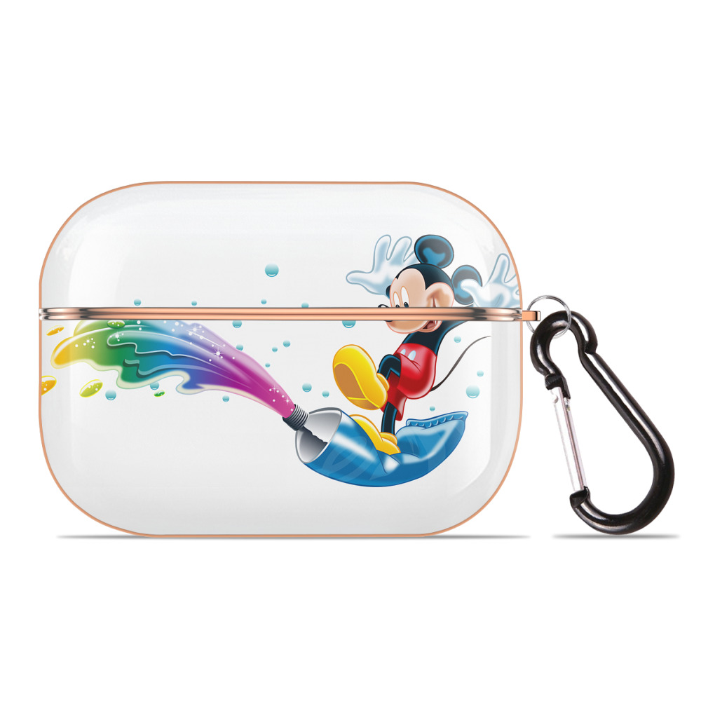（画像用） ミッキーマウス Mickey Mouse 【AirPods Pro用】ハードシェル保護ケース｜耐衝撃・防指紋・カラビナ付き商品仕様